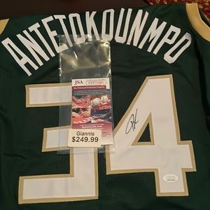 Signed giannias jersey